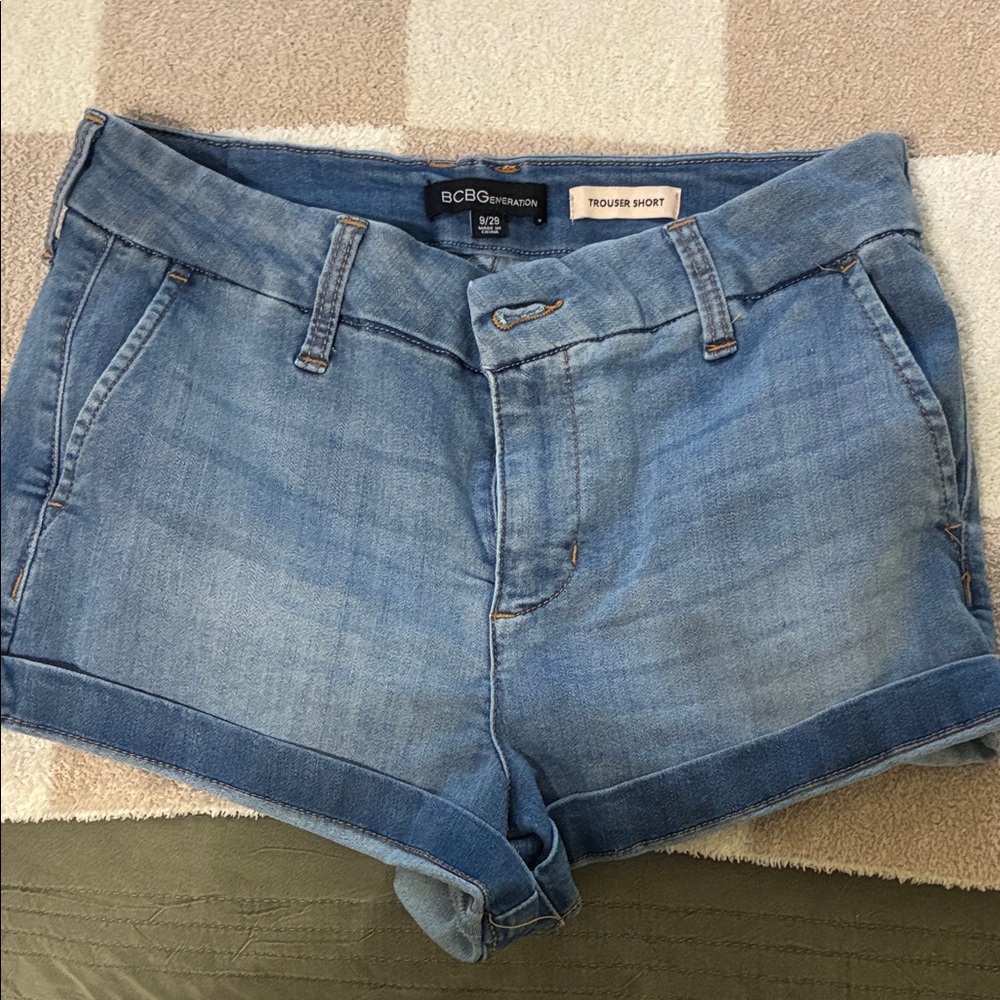 BCBGeneration Light Blue Jean Shorts